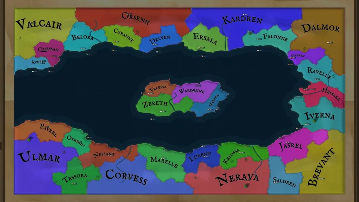 The Inland Sea campaign map